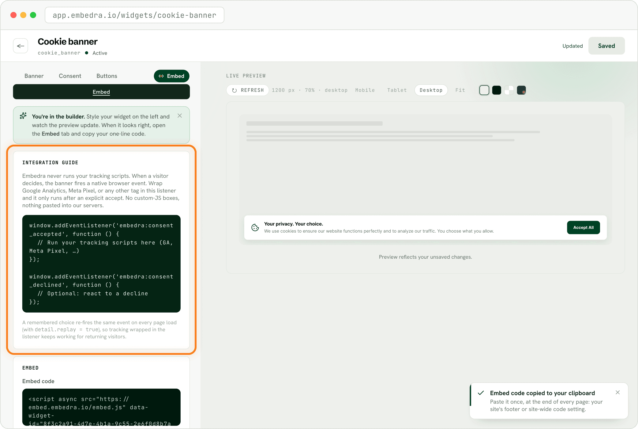 Step: Using Google Analytics or a Meta Pixel? (optional)