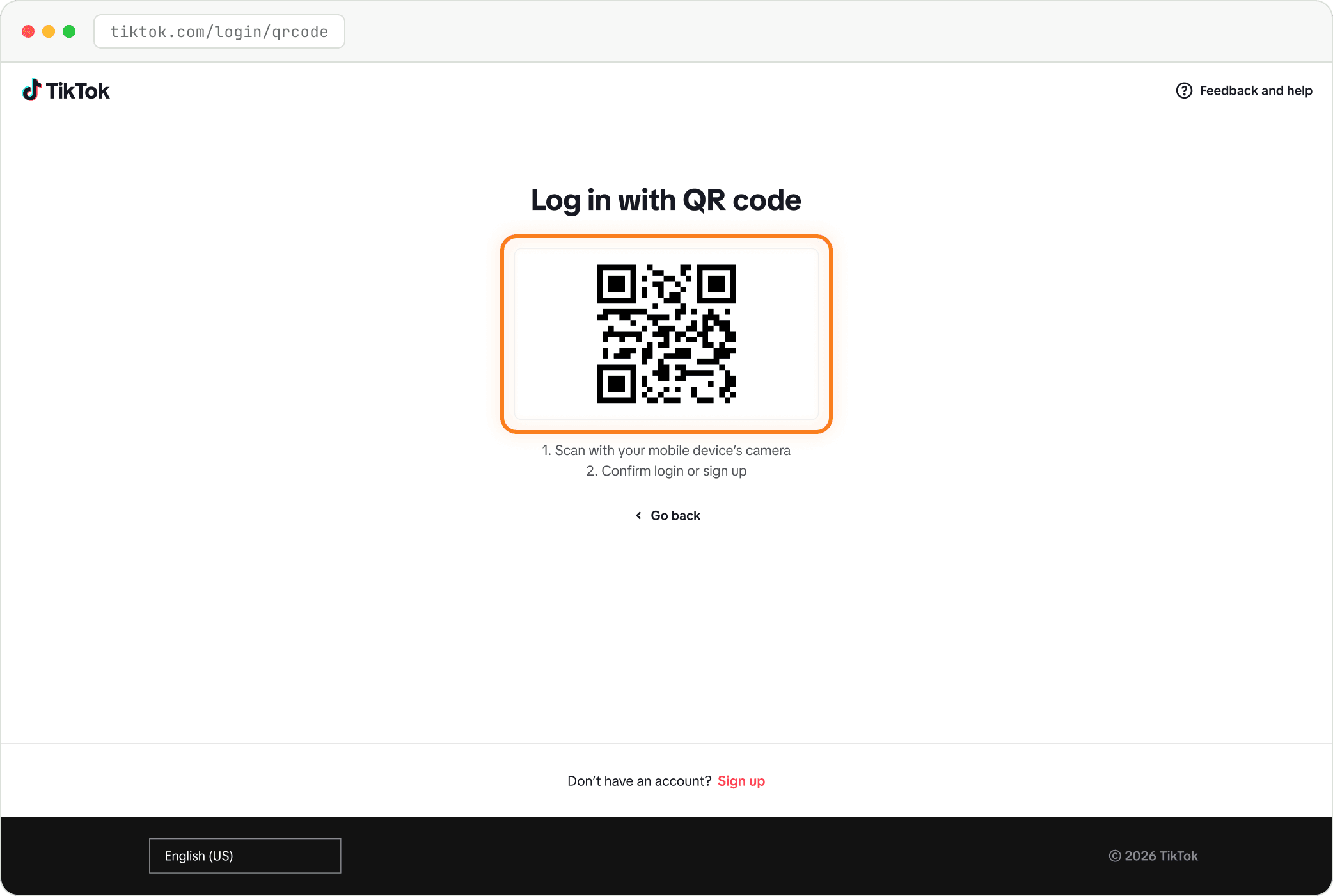 Step: Scan the QR code with your phone