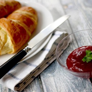 Croissants with jam